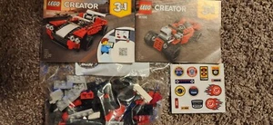 LEGO- CREATOR- SPORTS CAR- 31100- 100% COMPLETE 3 in 1 Manual & Stickers. No Box - Picture 1 of 4