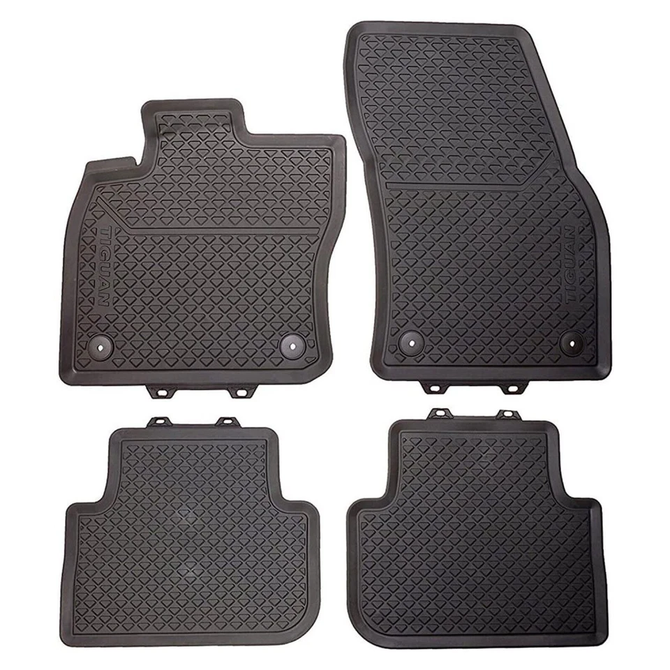 Volkswagen 4-teilig Gummi Allwetterfußmatten-Set - Schwarz (5NB06150082V)