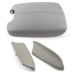 NICE Leather Center Armrest Lid Cover +Door Armrest for Honda Accord 08-12 GRAY - Picture 1 of 12