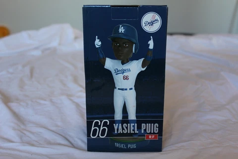 MLB Los Angeles Dodgers Yasiel Puig Bobblehead (2014) Cover