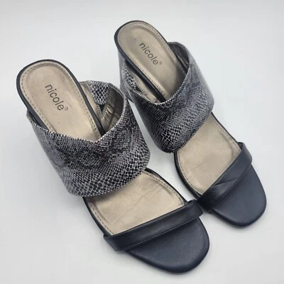 Nicole Briar Snakeskin Heeled sandal size 10 M - Image 1 of 4