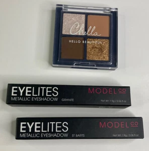 Lote de 3 piezas de maquillaje - 1 sombra de ojos “Chella” y 2 “Eyelites” granito y St.Barts - Imagen 1 de 4