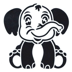 Pochoir éléphant Afrique/asie réutilisable.Stencil elephant Africa/Asia reusable - Imagen 1 de 1