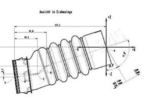 Original VW AUDI SKODA SEAT Bora Caddy Druckschlauch Zusammenbau 3C0145834L - Imagen 1 de 1