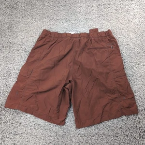 Pantaloncini Columbia Uomo Grandi Marrone Outdoor Cargo Escursionismo Trail Omni Stoppino Cintura - Foto 1 di 8