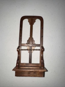 Vintage Puppenhaus Miniaturen Nussbaum Halle Baum Holz 6 x 3" Deutsch? - Bild 1 von 6