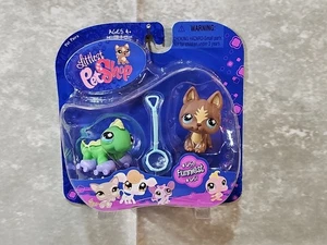 Neu Littlest Pet Shop LPS #650 #651 Deutscher Schäferhund und Leguan NEU! NEUWERTIG! - Bild 1 von 8
