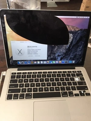 MacBook Pro Retina 13" Mid 2014 128GB HD 2.6GHZ Intel Core I5 8GB Cracked Lcd - Image 1 of 4