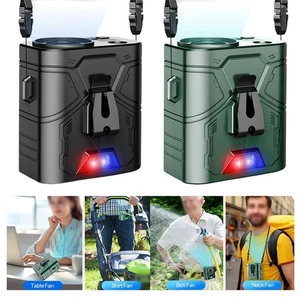 For Outdoor Portable Waist Fan Rechargeable 20000mAh Battery 5 Speed Motor - Afbeelding 1 van 41