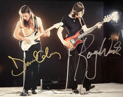 PINK FLOYD (Waters, Gilmour) Hand Signed 8x10" Original Autograph: REDUCED $$ - Image 1 of 3