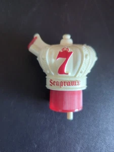 Vtg Barware Seagram’s Liquor Bottle Stopper Pour Spout Dispenser Royal 7 Crown - Picture 1 of 6