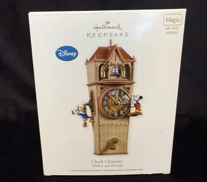 2011 Hallmark Keepsake Ornament Disney Mickey & Friends Clock Cleaners Magic NIB - Picture 1 of 2