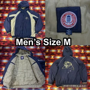 Chaqueta acolchada vintage de fútbol americano Pittsburgh Panthers Pitt para hombre mediana con cremallera completa - Imagen 1 de 17