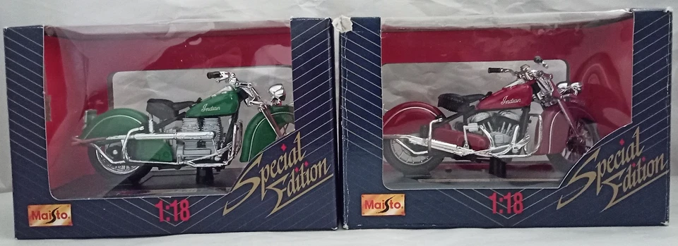 Maisto 1:18 Special Edition Motorcycles,Indian Four,Indian Chief Roadmaster,MIB - Image 1 of 4