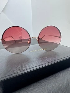 Linda Farrow Sunglasses  LFL565C7SUN Round MRSP $694 NWB - Picture 1 of 5