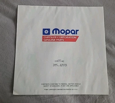 Adesivo spoiler Plymouth Road Runner Superbird - Mopar # 03571142 - Imagem 1 de 4