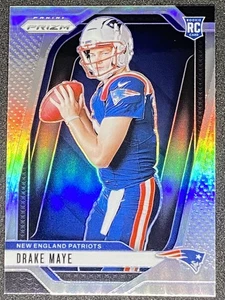DRAKE MAYE 2024 PANINI PRIZM ROOKIE SILVER PRIZM PATRIOTS RC Q2756 - Bild 1 von 2
