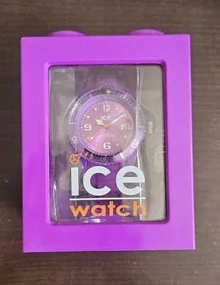 Auténtico Reloj Pulsera Ice Sili Púrpura Joyería SI.PE.U.S.09 Nuevo 5 ATM Impermeable  Foto 1 de 4