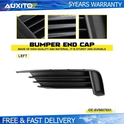 Left Side Front Bumper Fog Light Lamp Cover Grille Fit For AUDI S3 A3 2013-2017 - Image 1 of 4