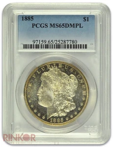 1885 $1 Morgan Dollar PCGS MS 65 DMPL - Picture 1 of 3