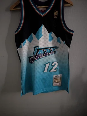 Camiseta deportiva de baloncesto Mitchell & Ness John Stockton Utah Jazz talla S Foto 1 de 2