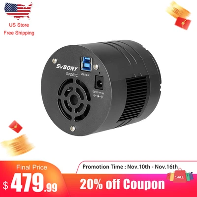 SVBONY SV605CC Cooled Camera IMX533 TEC OSC 9MP for Deep Space Astrophotography - Image 1 of 4