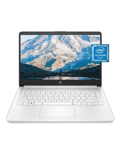 Brand New HP 14 Laptop, Intel Celeron N4020, 4 GB RAM, 64 GB Storage All White - Picture 1 of 4