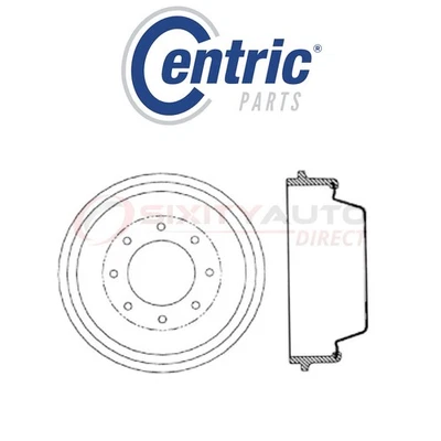 Centric C-TEK Brake Drum for 1959 Chevrolet 3C 3.8L 4.6L L6 V8 - Kit Set tq Foto 1 de 4