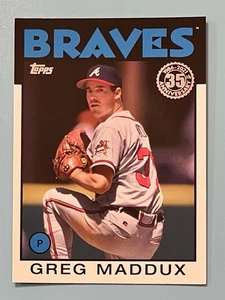 2021 Topps Greg Maddux 1986 Baseball 35th Anniversary #86B-41 Atlanta Braves - Picture 1 of 2