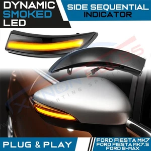 2x Dynamic LED Turn Signal Mirror Light Indicator Ford Fiesta MK7 B-Max 09 - 17 - Picture 1 of 5