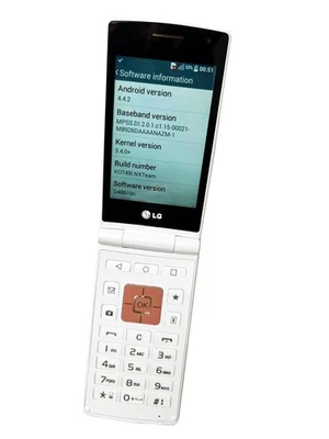 LG Wine Smart D486 Pink Unlocked 4G Android Clamshell 8MP 3.5in Micro SIM KitKat - Image 1 of 4