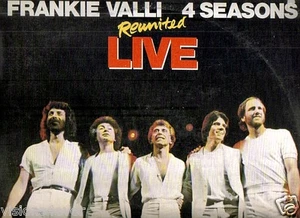 1981 Copertina Apribile Dlb LP Frankie Valli 4 Seasons Reunited Live Warner Bros - Picture 1 of 2