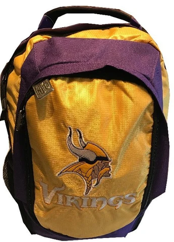 NFL Minnesota Vikings Backpack Logo Emblem Cordura Large Bag Cover