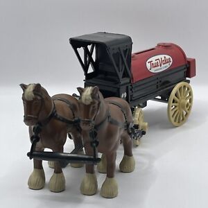 Vintage 1990 Horse and Wagon Coin Bank ERTL True Value Hardware FREE SHIPPING!