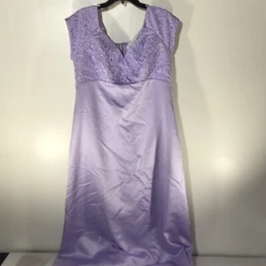 Vintage JCPenney By Alfred Angelo USA Purple  Formal Dress Womens Size 18 - Picture 1 of 9