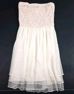 Abercrombie Kids White Strapless Girl's Dress Size: XL - Picture 1 of 9