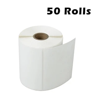 50 rollos de etiquetas térmicas directas de 4""x3"" para Zebra TLP2844 3842 ZP450 GK420d - Imagen 1 de 18