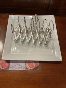 EXPANDABLE SHEFFIELD GEORGIAN STYLE SILVER 6 SLICE TOAST RACK or USE FOR MAIL - Picture 1 of 6