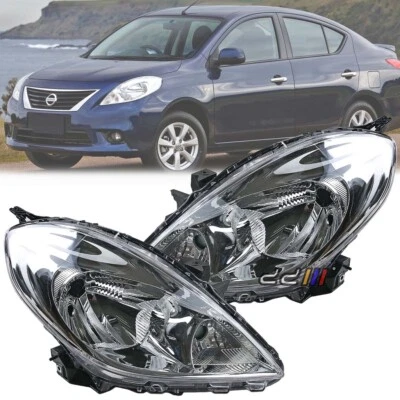 1 Pair (Left & Right) Headlights for Nissan Almera N17 2011–2014 - Image 1 of 4