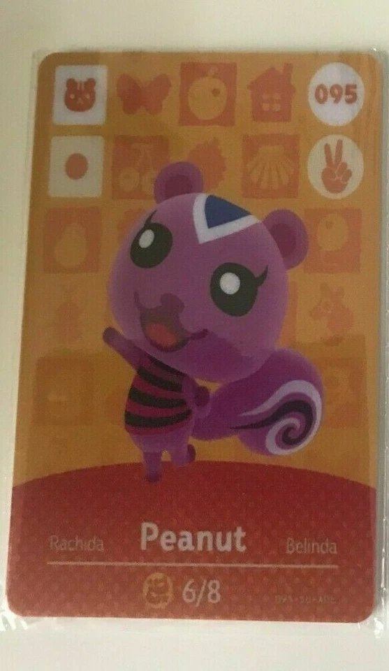 MARKENLOS Animal Crossing New Horizons Peanut NFC Karte