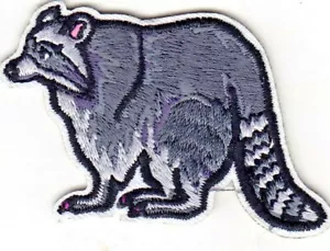 Waschbär Aufbügeln Aufnäher Wald Tier Hölzer - Bild 1 von 2