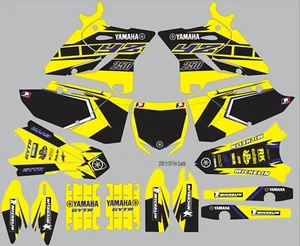 Yellow YAMAHA GRAPHICS  YZ 250 YZ250 2015 2016 2017 2018 2019 2020 Blue - Picture 1 of 1