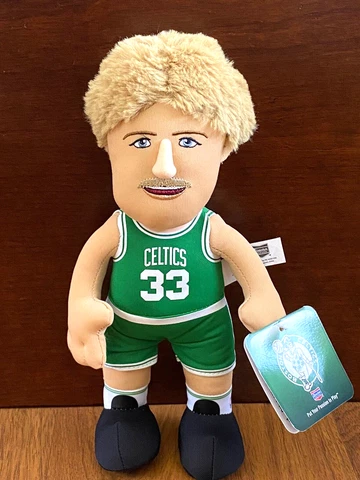 NBA BOSTON CELTICS LEGEND LARRY BIRD BLEACHER CREATURES NEW 10" PLUSH Cover
