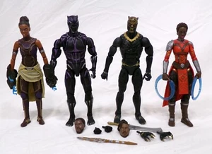 Hasbro Marvel Legends Black Panther Legacy 6" Figure Set of 4 Complete - Picture 1 of 4