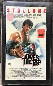 OVER THE TOP VHS 1987 Sylvester Stallone Rocky, Rambo, Cobra And Now HAWK - Foto 1 di 4