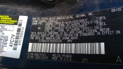 Grupo de velocímetro MPH sin ventana de exhibición Ce se adapta a 06 SIENNA 1251580 Foto 1 de 4