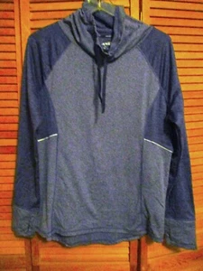WOMENS AVIA MOCK TURTLENECK TOP-SHADES OF BLUE-MOISTURE WICKING-SIZE XXL - Picture 1 of 9