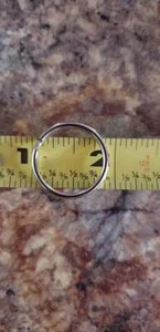 200 pc Round Keyring Stainless Steel Simple Split Key Ring Keychain 23.8125 mm - Picture 1 of 2