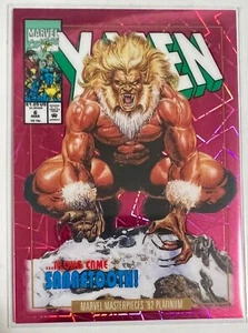 Marvel Masterpieces Platinum ‘92 Sabretooth Pink Lasers /692 Variant Cover 2024 - Picture 1 of 2