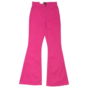 Lee High Rise Flare Leg Jeans Damen 26 Stretch Hot Pink Schlaghose Retro Neu mit Etikett - Bild 1 von 11
